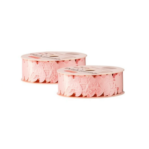 Nastro Decorativo Ilan 2.5cm x 2.7m con Motivo Floreale Rosa per Artigianato e Decorazione - Product Image 1