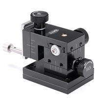 Plataforma Lineal Manual de 3 Ejes XYZ, Plataforma de Desplazamiento Triaxial de Aluminio con Micrómetro de Precisión, Sonda de Posicionamiento RF