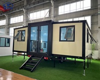 Maison mobile moderne australienne de 20 pieds, 2 chambres, de luxe, préfabriquée, extensible, type conteneur, petite maison avec remorque
