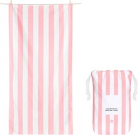 Quick Dry Beach Towel 100% Recycled Microfiber Striped Large Sand Free Towel for Travel Pool Yoga Adults with Bag
