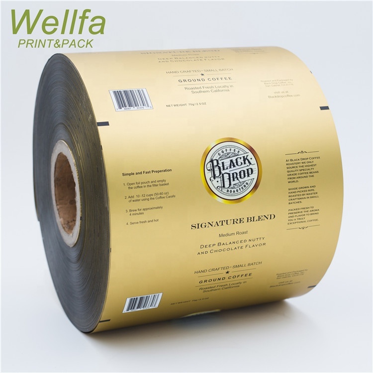 Jelly Plastic Cup Sealing Film Heat-Sealed Roll Film For Cup