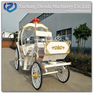Carruaje Eléctrico de Cenicienta, Carruaje Romántico para Bodas, Carruaje Eléctrico de Cenicienta para Niños, Carroza de Caballos para Jardín - Product Image 2