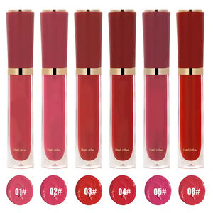 <span class=keywords><strong>Gloss</strong></span> à lèvres végétalien personnalisé en gros OEM avec une pigmentation élevée, fini brillant mat, <span class=keywords><strong>gloss</strong></span> à lèvres longue durée, imperméable, hydratant - Product Image 1