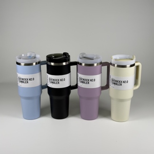Vente en gros du célèbre gobelet H2.0 pour Stanley avec poignée, 40 oz, en acier inoxydable à double paroi, avec paille, pour l'extérieur - Product Image 2