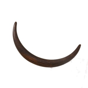 New Crescent Moon Sandalwood Hairpin - A simple and classic half-circle <b>hair</b> <b>accessory</b> perfect for everyday updos and - Product Image 5