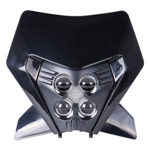 Phare LED pour moto tout-terrain Enduro avec <span class=keywords><strong>abat</strong></span>-<span class=keywords><strong>jour</strong></span> noir pour KTM EXC-F XC-W XCF-W Six Days CHAMPION EDITION 2024-2025 Phare LED - Product Image 1