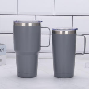 Gobelet isotherme portable en acier inoxydable 18/8 de 30 oz avec poignée, isolé sous vide, écologique, thermos de voyage, performance thermique de 6 à 12 heures - Product Image 3