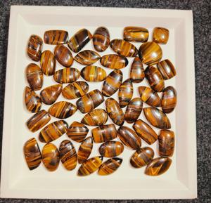 Cabujón de ojo de tigre dorado, lote a granel, piedras preciosas sueltas naturales de alta calidad, tamaño y forma mixtos para joyería hecha a mano - Product Image 5