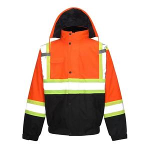 แจ็คเก็ตบอมเบอร์ผ้าฝ้ายสั่งทำได้จากโรงงานโดยตรง ขายส่ง เสื้อโค้ทนิรภัยกันน้ำแบบสั่งทำได้ พร้อมโลโก้ตามสั่ง - Product Image 4