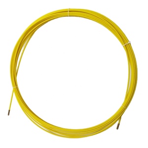 Tige de tirage flexible en fibre de verre de 4 mm de diamètre, longueur personnalisable, connecteur en cuivre, câble non conducteur, outil de pêche pour - Product Image 3