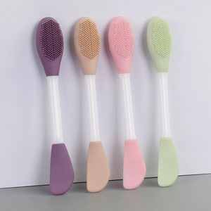 <span class=keywords><strong>Pennello</strong></span> per Maschera Detergente Manuale a Doppia <span class=keywords><strong>Punta</strong></span> in <span class=keywords><strong>Silicone</strong></span> e TPR con Applicatore Bivalente per Miscelare e Applicare Fango - Product Image 1
