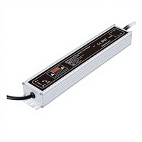 IP67 Alüminyum TRIAC 0-10V Dali İki Bir Arada Su Geçirmez LED Kısılabilir Sürücü 12V-24V 60W-400W Dış Mekan Projektör Kısılabilir Trafo