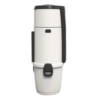 Aspirateur central encastrable domestique avec plus de 90 minutes d'autonomie, fonction humide/sèche, sans sac, électrique, capacité 30L