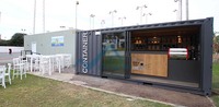 Café contenant un bar dans un conteneur maritime de 20 pieds, café portable dans un conteneur, café-restaurant