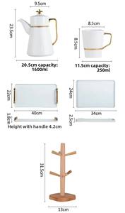 Taza <span class=keywords><strong>de</strong></span> Cerámica <span class=keywords><strong>de</strong></span> Alta Gama Estilo Europeo, Elegante Taza para Agua, Café y Té - Product Image 6