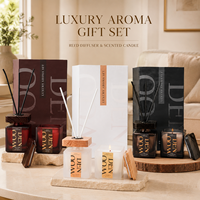 Ensemble cadeau de diffuseur de parfum et de bougie parfumée de luxe pour la décoration de la maison