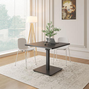 Bureau informatique ergonomique moderne 2026 à une jambe, réglable en hauteur avec un moteur, ajustement en 3 étapes, montage facile, en bois - Product Image 1