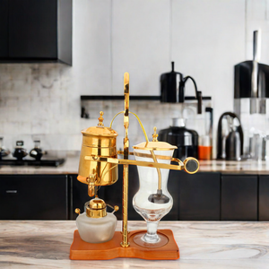 Machine à café à siphon multifonctionnelle couleur argent <span class=keywords><strong>or</strong></span> Belgique luxe famille royale équilibre siphon - Product Image 4