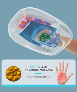 Máquina de masaje de manos inalámbrica OEM, pantalla táctil LCD, calentamiento de presión de aire para artritis corporal, rodillo de férula de compresión de calor de manos - Product Image 4
