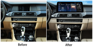 Radio multimedia para coche Android HD de 12,3 pulgadas, reproductor multimedia inalámbrico con pantalla táctil LCD para BMW Serie 5 F10 F11 CIC 2011-2013 - Product Image 2