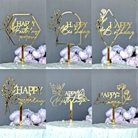 Decoraciones de Pastel de Cumpleaños con Diseño Floral Acrílico, Estilo Encantador y Dulzura de Miel, Suministros al por Mayor para Pasteles