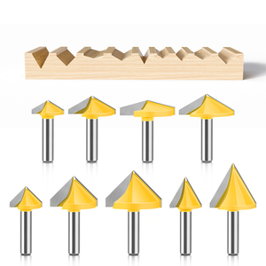 แม่แบบร่องวี 90 องศา ดอกเราเตอร์ร่องวี ก้าน 6 มม. - Product Image 2