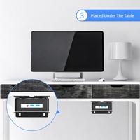 Support pour petit boîtier d'ordinateur, panneau VESA, support pour boîtier d'ordinateur, suspendu, portable, support pour mini PC