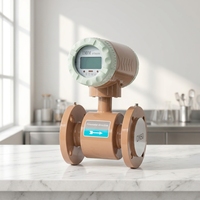 Compteur de débit chimique pour l'industrie de l'huile de palme et l'agriculture, avec revêtement PTFE, pour eaux usées de stations de traitement des eaux en Indonésie et irrigation