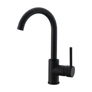 Modern Brass Pull Faucet Kitchen Copper Hot Cold Water Kitchen Bar Sink Faucet