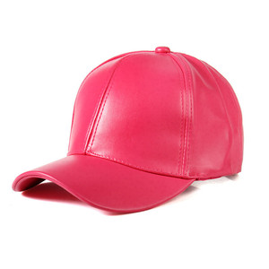 Royal Blue Rose Red Borgoña Pu cuero deportes gorra de béisbol moda al aire libre Casual de mediana edad personas mayores Color sólido sombrero para el sol - Product Image 6