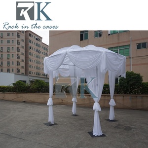 High Quality Pipe and Drape Aluminum <b>Backdrop</b> <b>Stand</b> Portable Pipe and Drape with White Curtains for Wedding Decor - Product Image 2