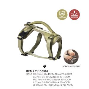Tali dada dapat disesuaikan <span class=keywords><strong>Harness</strong></span> anjing kulit Premium untuk anjing kecil sedang besar - Product Image 3