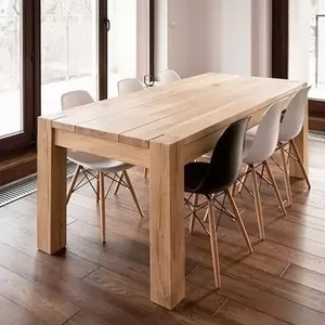 household live edge modern Water-based paint Wood slab pine solid wood Office kitchen wooden dining tables