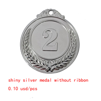 Seulement 0,10 USD 13,1g en Stock, Médailles Prix Compétitif, Qualité 1er 2e 3e Place, Médailles en Fer, Cadeau Souvenir Récompense pour Enfants Gagnants