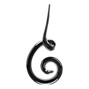 Scultura astratta moderna in vetro a spirale per decorare casa, ufficio e soggiorno. - Product Image 1