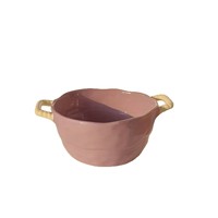 Bol à soupe en céramique à double poignée - Compatible micro-ondes, design nordique/minimaliste pour la maison et les dortoirs