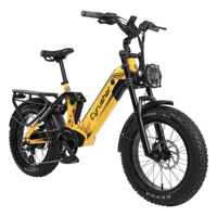 Vélo électrique pour adultes EU Ship Cyrusher Kommoda Pro, moteur arrière 250W, tout-terrain, batterie 52V 20Ah, pneus 20 pouces.
