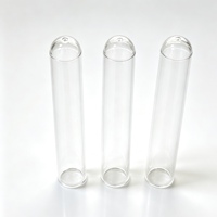 Tube en plastique de laboratoire 12x75 mm, fond conique transparent, PP PS, certifié ISO9001, garantie 3 ans, 50 pièces/sac