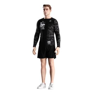 Camiseta de Protección Solar para Hombre con Tela Elástica, Adecuada para Entrenamiento de Surf, Ejercicios en Piscina y Rutinas Generales de Fitness Acuático - Product Image 2