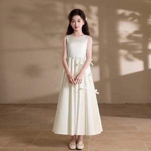 Vestido Largo sin Mangas con Corte Entallado para <span class=keywords><strong>Niñas</strong></span>, Atuendo Formal para Actuaciones <span class=keywords><strong>de</strong></span> Piano, Violonchelo y Presentaciones - Product Image 6