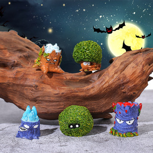 Figuras de Troncos de Árboles de Plants Vs Zombies, Mini Juguetes de Resina de Dibujos Animados, Decoración de Halloween para Interiores y Exteriores - Product Image 2