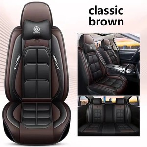 Housses <span class=keywords><strong>de</strong></span> siège <span class=keywords><strong>de</strong></span> voiture universelles en cuir <span class=keywords><strong>de</strong></span> luxe Ensemble complet <span class=keywords><strong>de</strong></span> sport 5 sièges Kit coussin <span class=keywords><strong>de</strong></span> voiture pour 99% modèles - Product Image 5