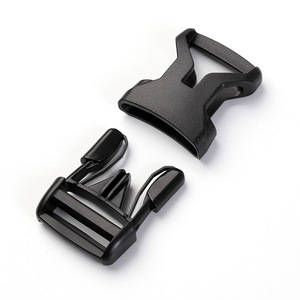 Hebilla ajustable de plástico de 25 mm de diámetro interior, color negro, para accesorios de bolsos y mochilas - Product Image 3