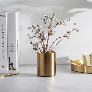 <span class=keywords><strong>Pot</strong></span> de fleur en fer pour décoration de table Boîtes de conserve en métal plaqué or Porte-<span class=keywords><strong>stylo</strong></span> pour bureau Conteneur en métal Usine bon marché Vente en gros <span class=keywords><strong>Personnalisé</strong></span> - Product Image 3