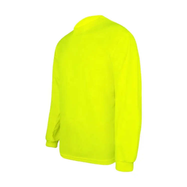 ZUJA Fit In Basic Wholesale Dri Fit Shirts Wholesale Safety High Visibility Long Sleeve Construction Work Sports TShirts