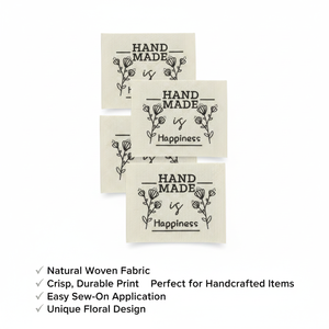 Wholesale Non-Woven Washable Sew on Private Design Custom Brand <b>Name</b> Machine Woven Loop <b>Labels</b> for T-shirts - Product Image 6