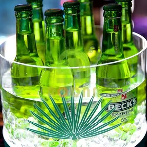 Grand seau à glace LED refroidisseur isolé économe en énergie pour Champagne et vin accessoire de bar essentiel pour les clubs VIP - Product Image 5