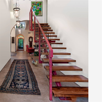 Escalier monopoutre central moderne et écologique pour intérieur, fabriqué à Foshan, sur mesure pour maison résidentielle