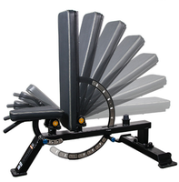 Chaise de fitness multifonctionnelle commerciale pliable et réglable, banc d'haltères, support pour sit-ups, planche d'inversion pour usage domestique