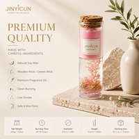 Bougie parfumée décorative personnalisée en cire de soja et en cire de gelée dans un bocal en verre, bougie à l'arôme océanique pour boutique de cadeaux, décoration intérieure, OEM, marque privée
